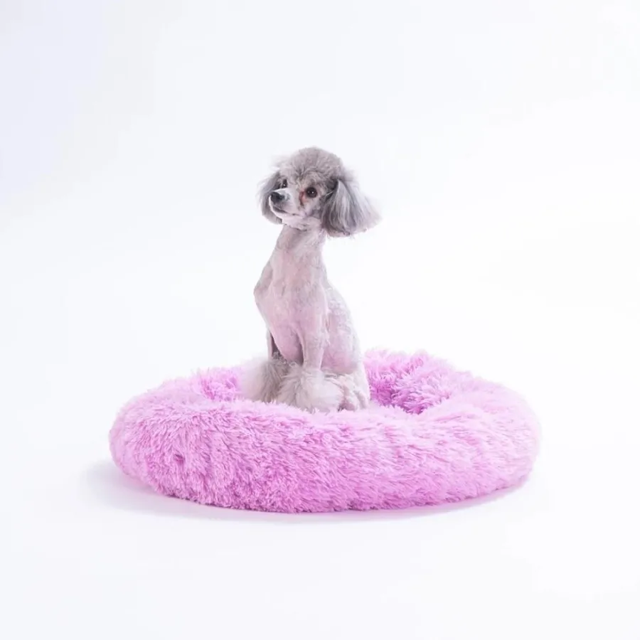 Pawstar Donut Kedi Köpek Yatağı Lila ( Small ) 45 Cm