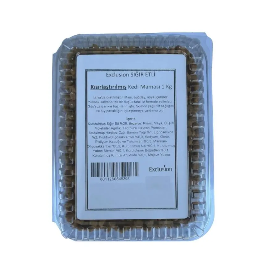 Exclusion TON BALIKLI Kısırlaştırılmış Kedi Maması 1 Kg (AÇIK MAMA)