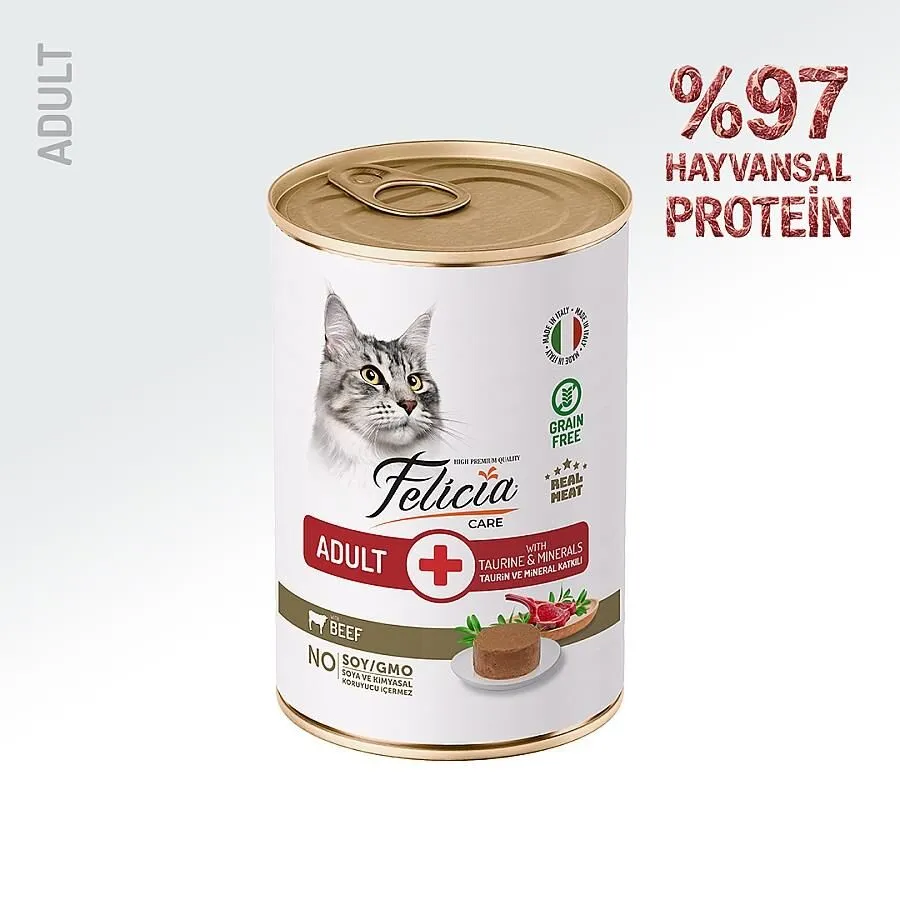 Felicia Tahılsız Yetişkin Kuzulu Kedi Konservesi 400 Gr
