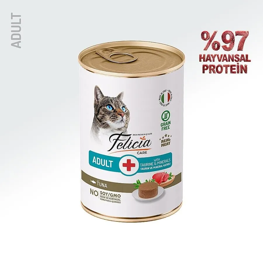 Felicia Tahılsız Yetişkin Somonlu Kedi Konservesi 400 Gr