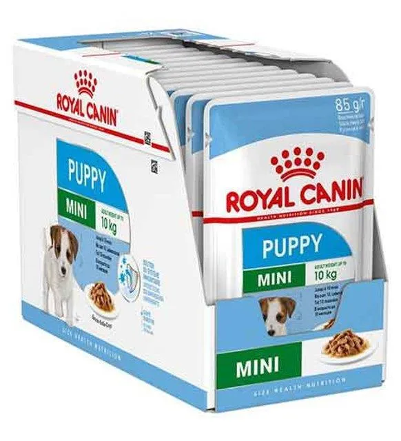 Royal Canin Mini Puppy Soslu Köpek Yaş Maması 85 gr 12 Adet