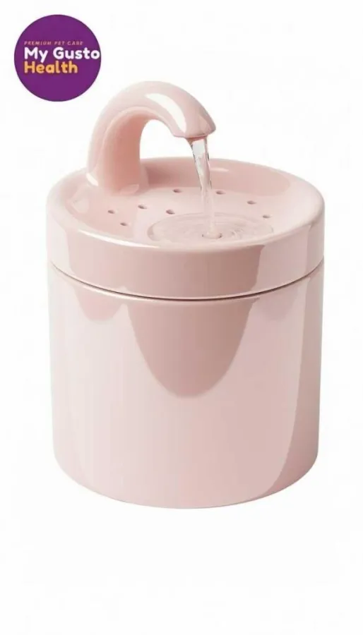 My Gusto Health Kediler İçin Seramik Su Pembe