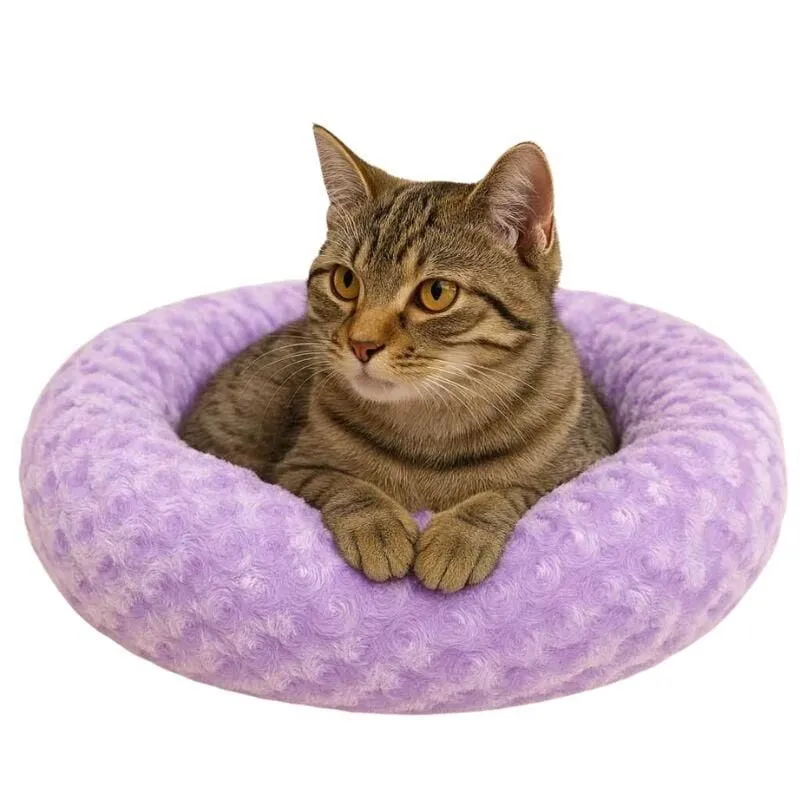Pet pretty Simit Yatak Peluş Lila  55x55 Cm