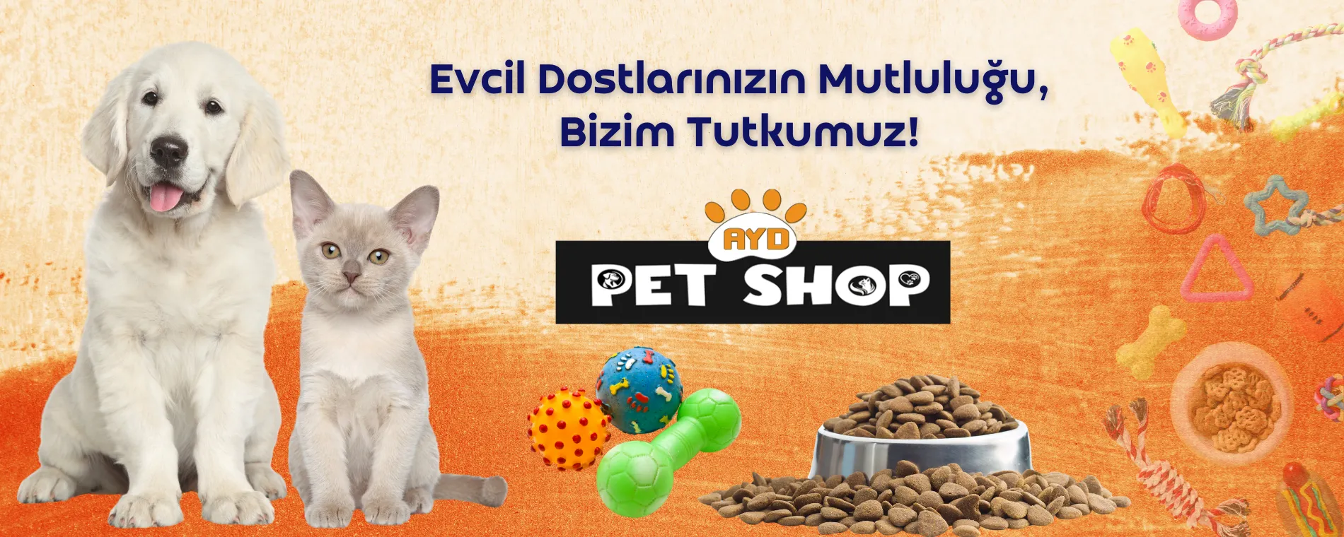 Evcil dostlarınızın mutluluğu, bizim tutkumuz! AYD Pet Shop