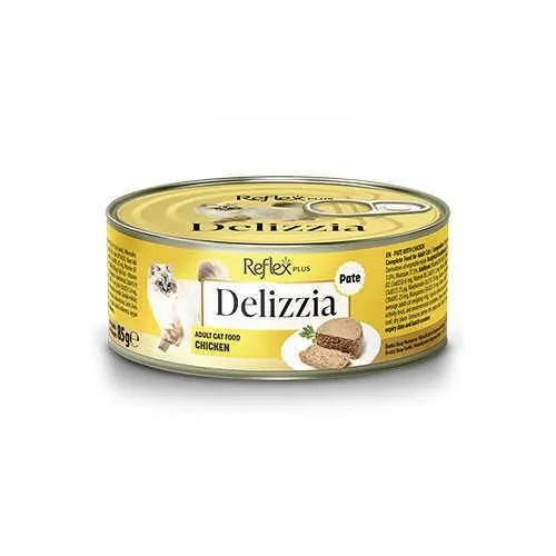 Reflex Plus Delizzia Kıyılmış Tavuklu Yetişkin Kedi Konservesi 85 gr