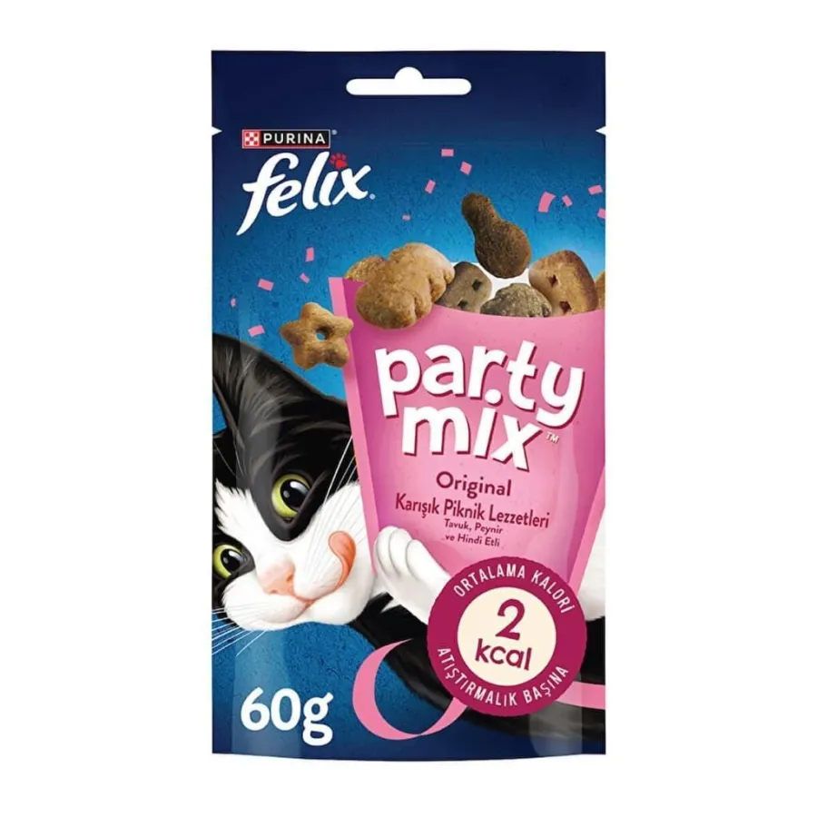 Felix Party Mix Original Karışık Piknik Lezzetleri Kedi Ödül Maması 60 gr