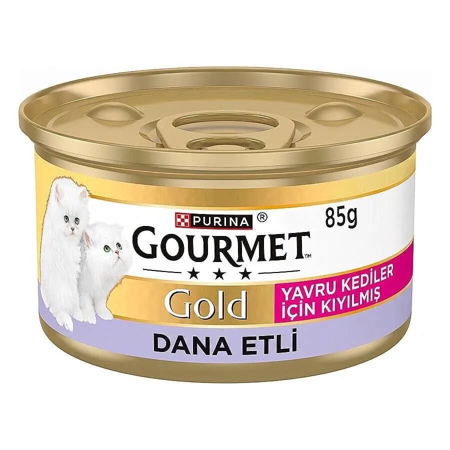 Gourmet Gold Dana Etli Yavru Kedi Konservesi 85 gr