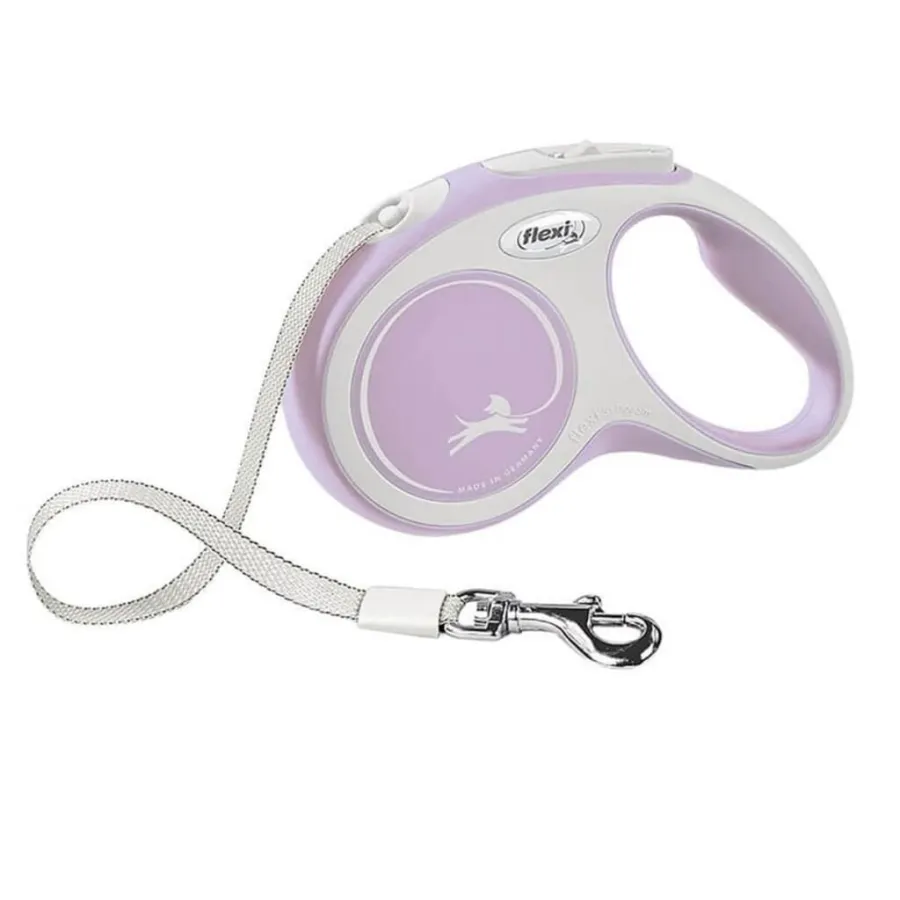 Flexi New Comfort Otomatik Şerit Köpek Gezdirme Kayışı 5m Small Rose