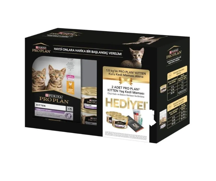 Pro Plan Tavuklu Yavru Kedi Mamasi 1,5 Kg ( BUNDLE )