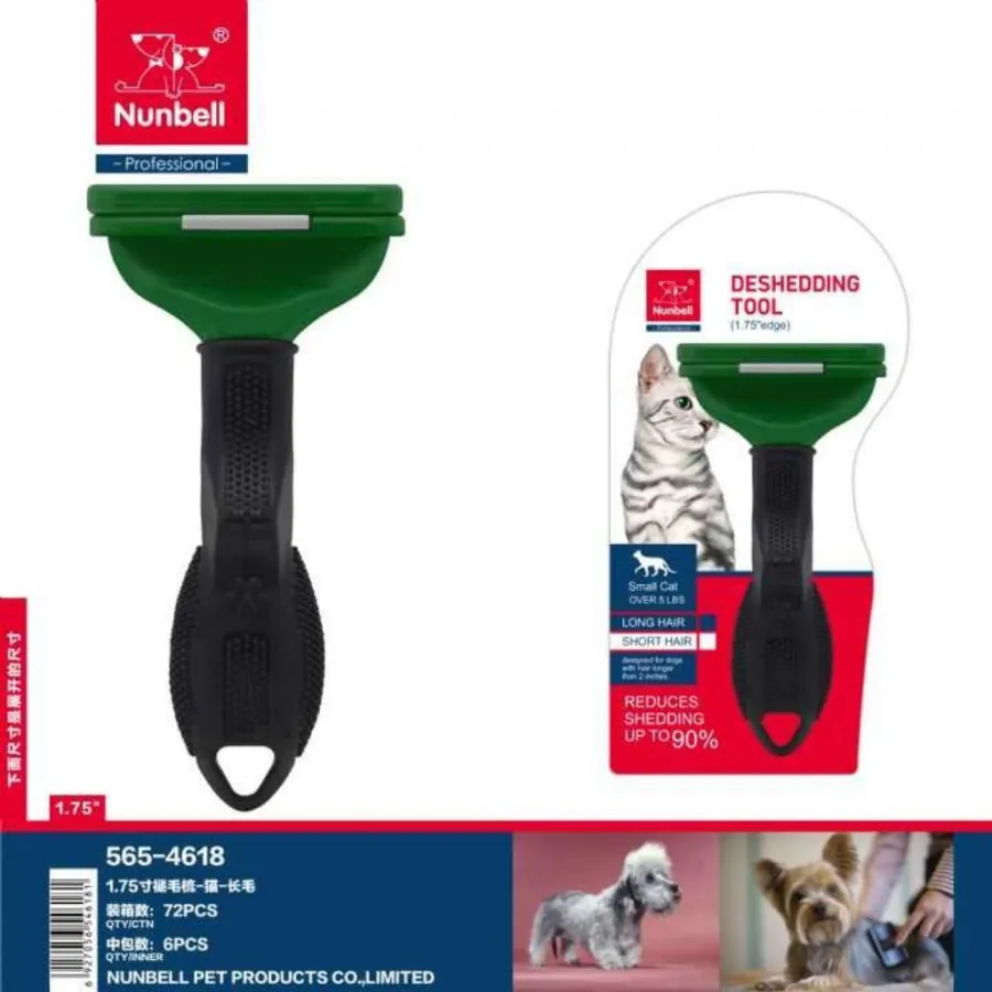 Nunbell Small Cat L - Kısa Tüylü Kediler İçin Profesyonel Tüy Tarağı