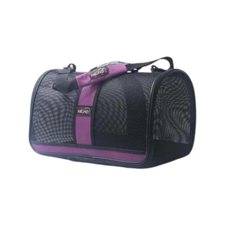 Migno Flybag Safir Fileli Model Kedi Köpek Taşıma - Düz Mor