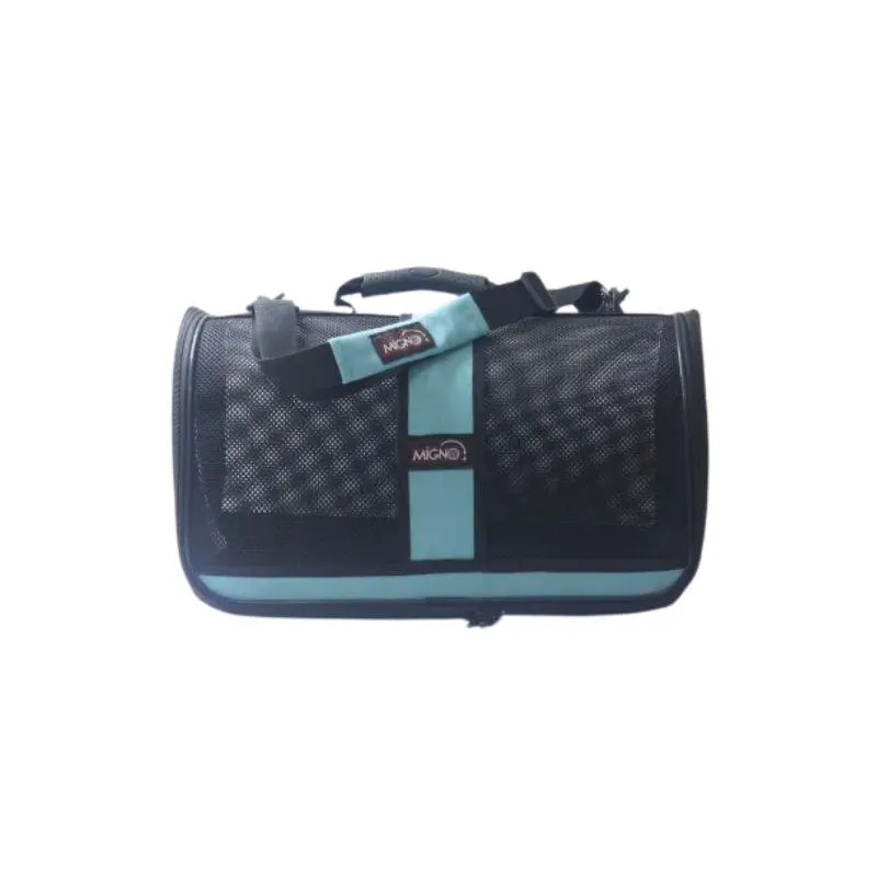 Migno Flybag Safir Fileli Model Kedi Köpek Taşıma - Düz Mavi