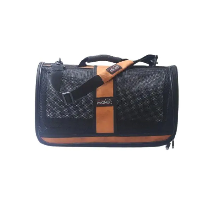 Migno Flybag Safir Fileli Model Kedi Köpek Taşıma - Turuncu