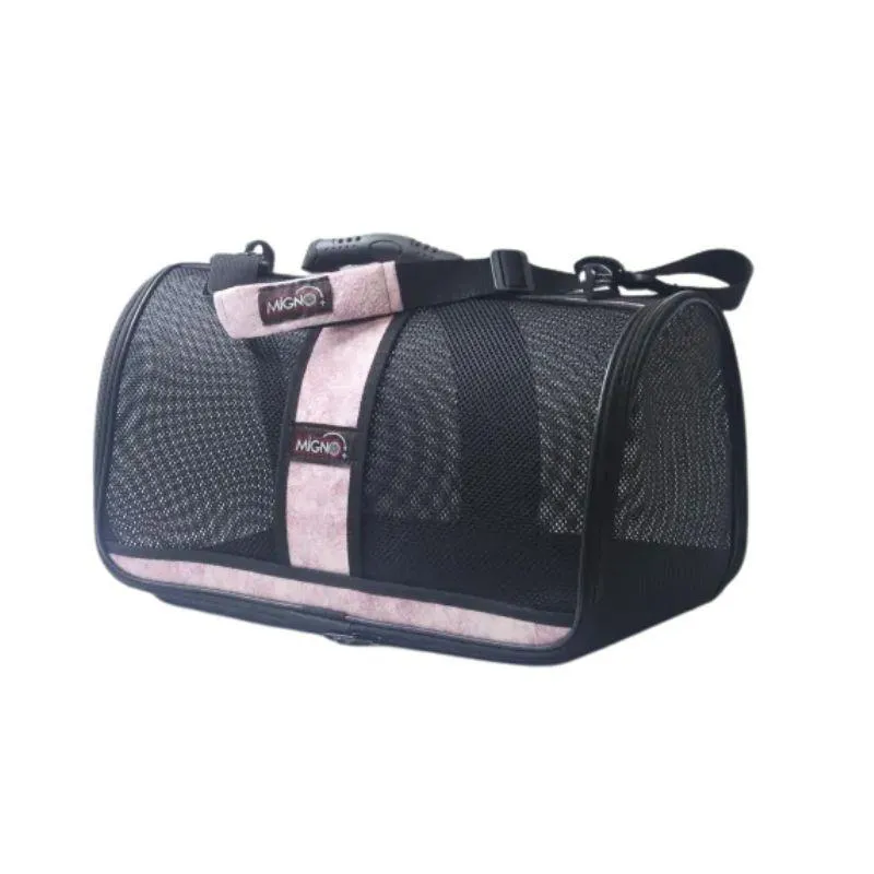 Migno Flybag Safir Fileli Model Kedi Köpek Taşıma - Gül Kurusu