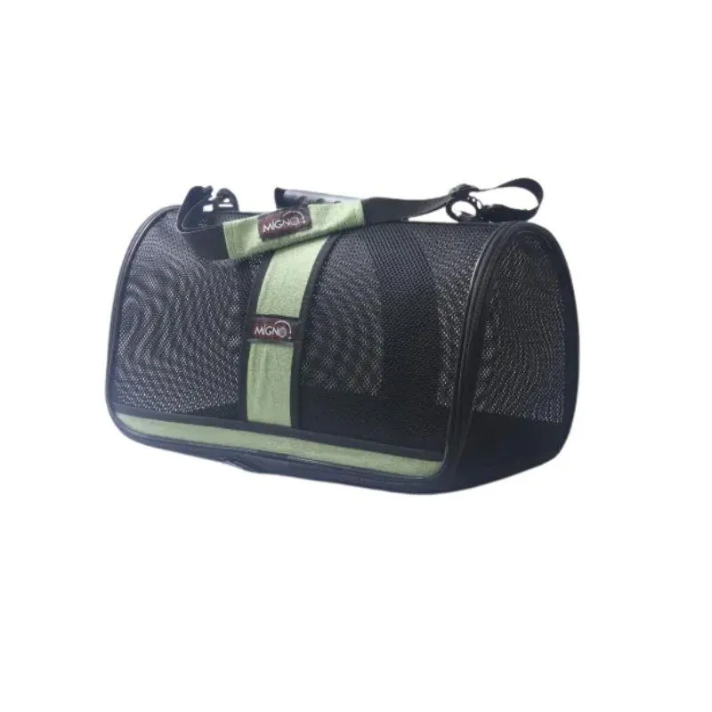 Migno Flybag Safir Fileli Model Kedi Köpek Taşıma - Yeşil