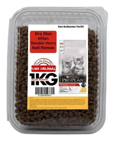 Pro Plan Kitten Tavuklu Yavru Kedi Maması 1 Kg (AÇIK PAKET)
