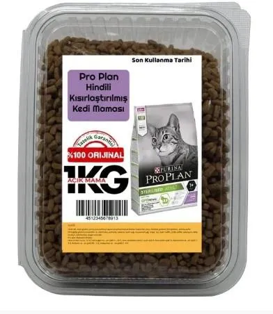 Pro Plan Hindili Kısırlaştırılmış Kedi Maması 1 Kg (AÇIK PAKET)