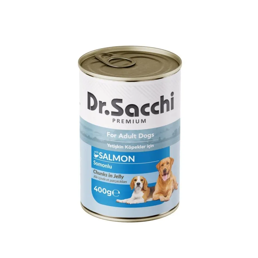 Dr. Sacchi Somonlu Köpek Konservesi 400 Gr