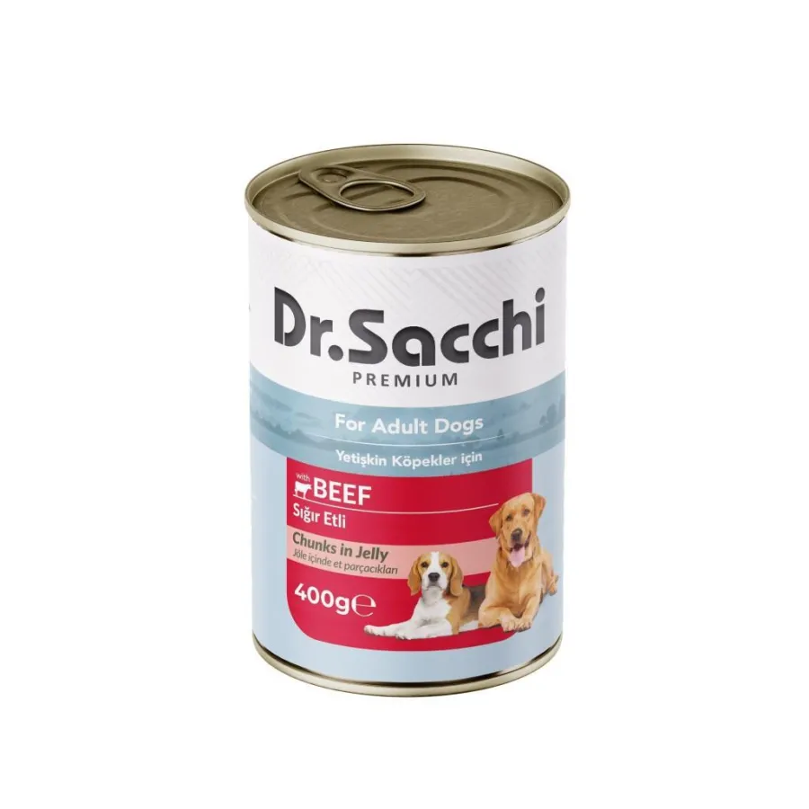 Dr. Sacchi Sığır Etli Köpek Konservesi 400 Gr
