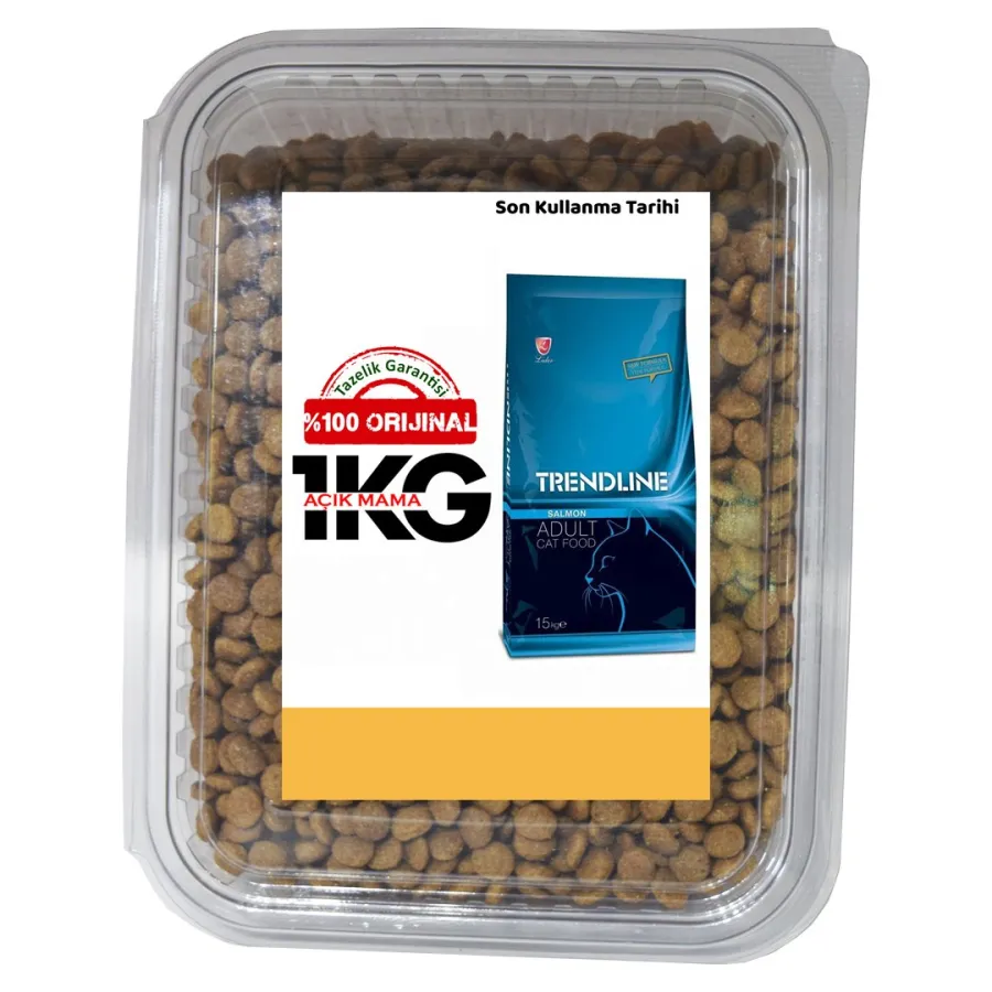 Trendline Somonlu Yetişkin Kediler İçin Açık Mama 1 KG