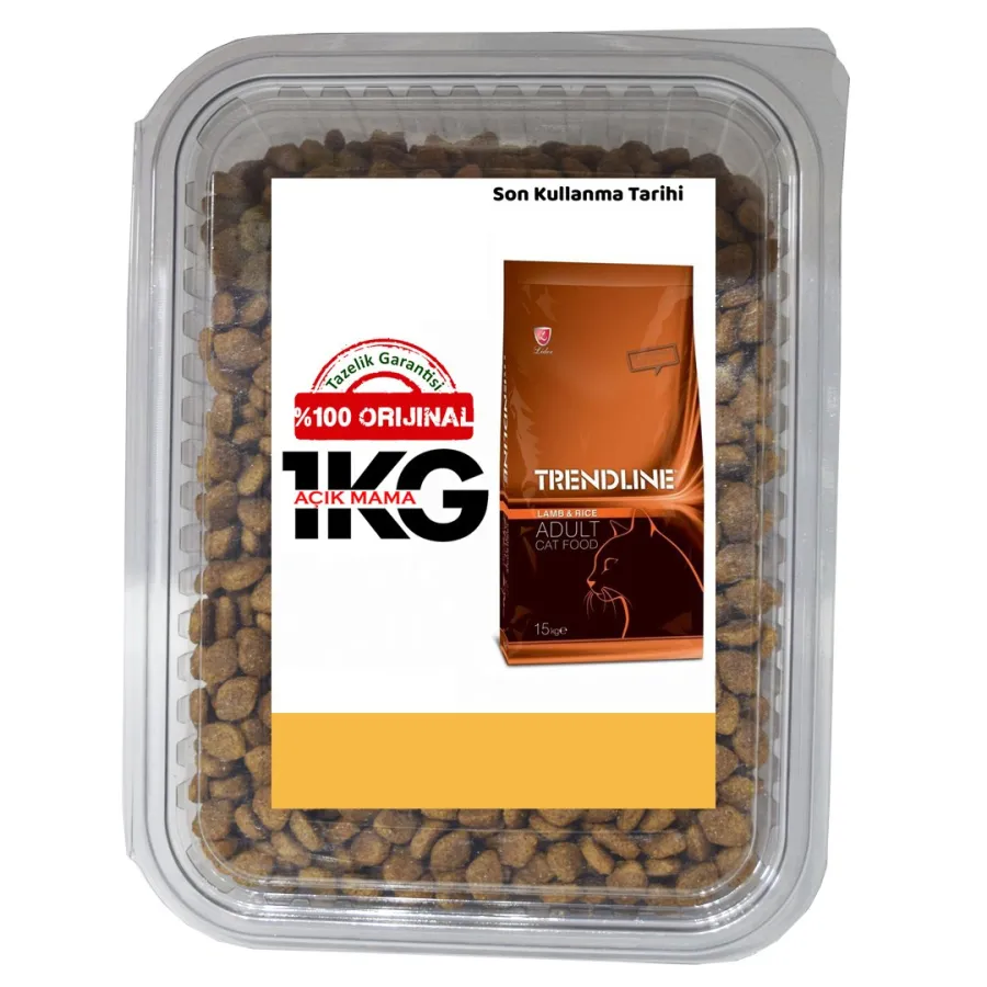 Trendline Kuzulu Yetişkin Kediler İçin Açık Mama 1 KG