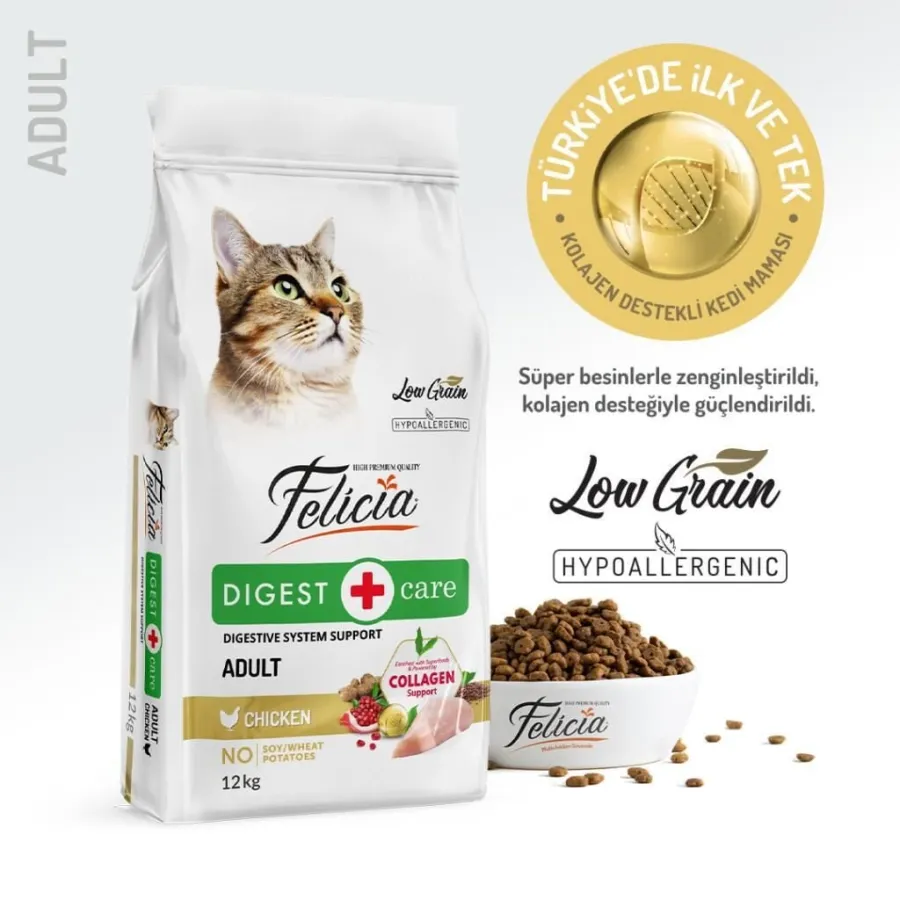 Felicia Tavuklu Yetişkin Kedi Maması 12 kg