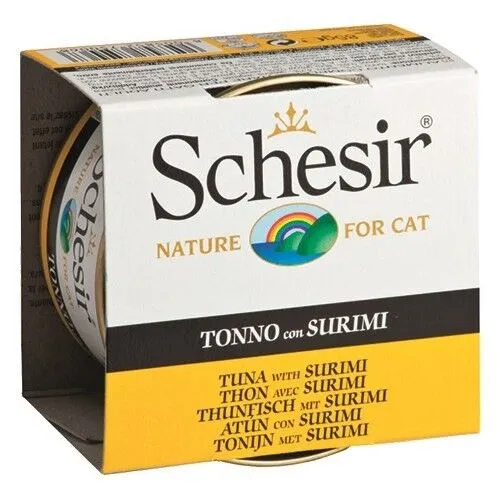Schesir Ton Balıklı ve Yengeçli Yetişkin Kedi Konservesi 85 gr