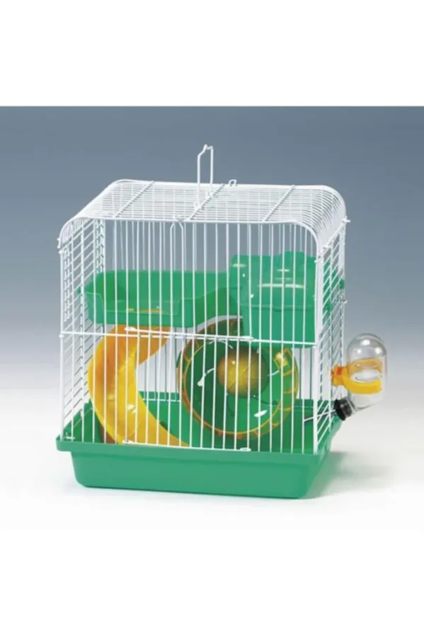 Eurogold Yeşil Beyaz Hamster Kafesi 23*17*25 cm