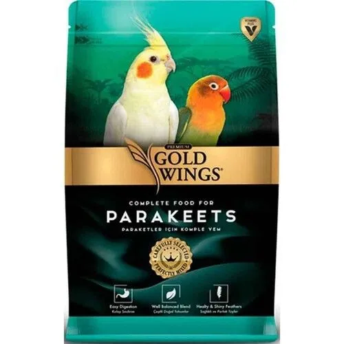 Gold Wings Premium Paraket Tropikal Kuş Yemi 1 Kg