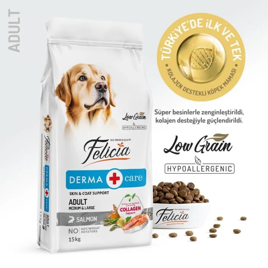 Felicia Somonlu Yetişkin Köpek Maması 15 kg