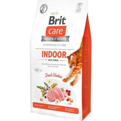 Brit Care Indoor Anti Stress Tavuk Etli Tahılsız Kedi Maması 2 Kg