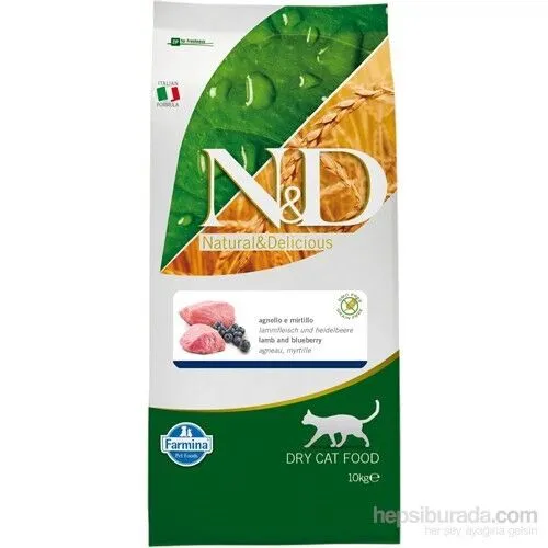 Nd Tahılsız Kuzu Etli Yaban Mersinli Yetişkin Kedi Maması 10 Kg