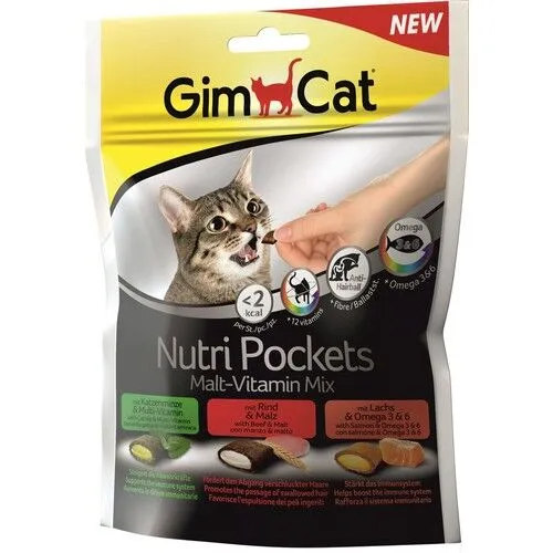 Gimcat Nutripockets Kedi Ödülü Malt Multivitamin 150 Gr