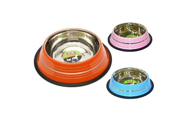 Flip Şeritli Mama Kabı 8 Oz. Turuncu