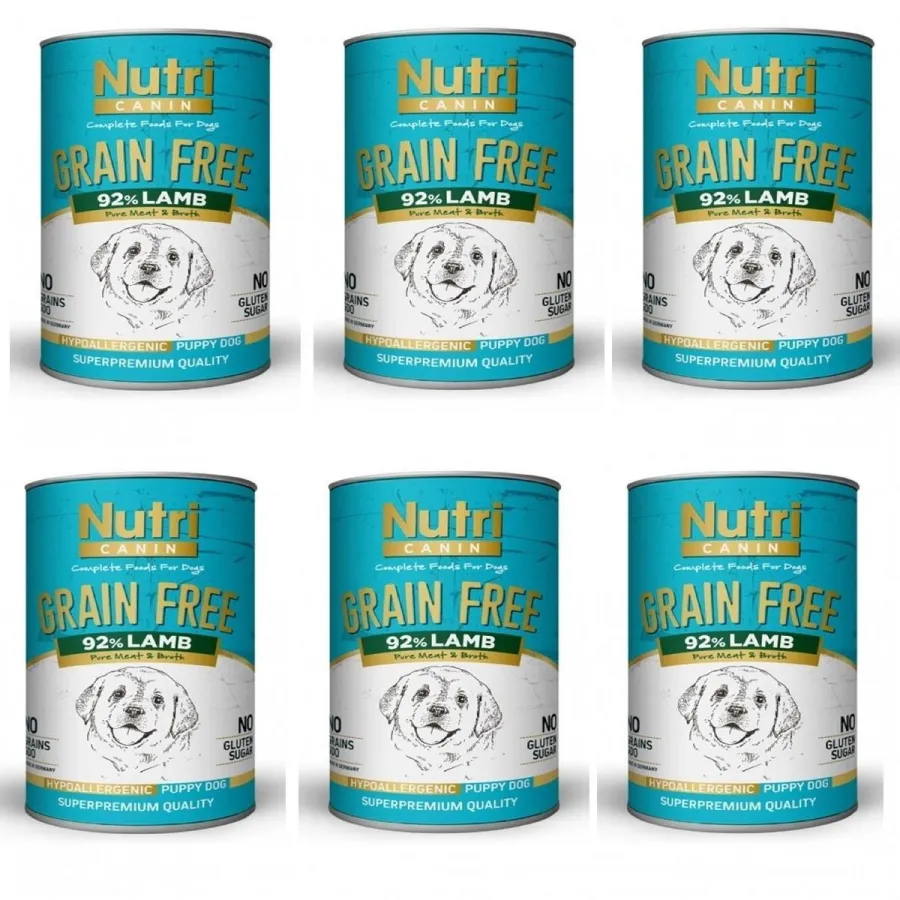 Nutri Canin Kuzulu Yavru Köpek Konservesi 400gr (6 ADET)