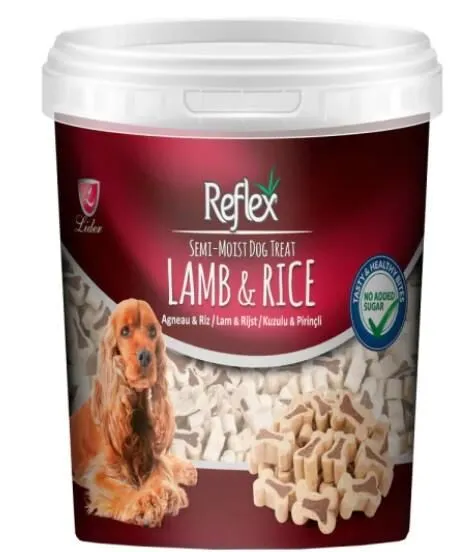 Reflex Kuzulu ve Pirinçli Yumuşak Köpek Ödülü 500 gr
