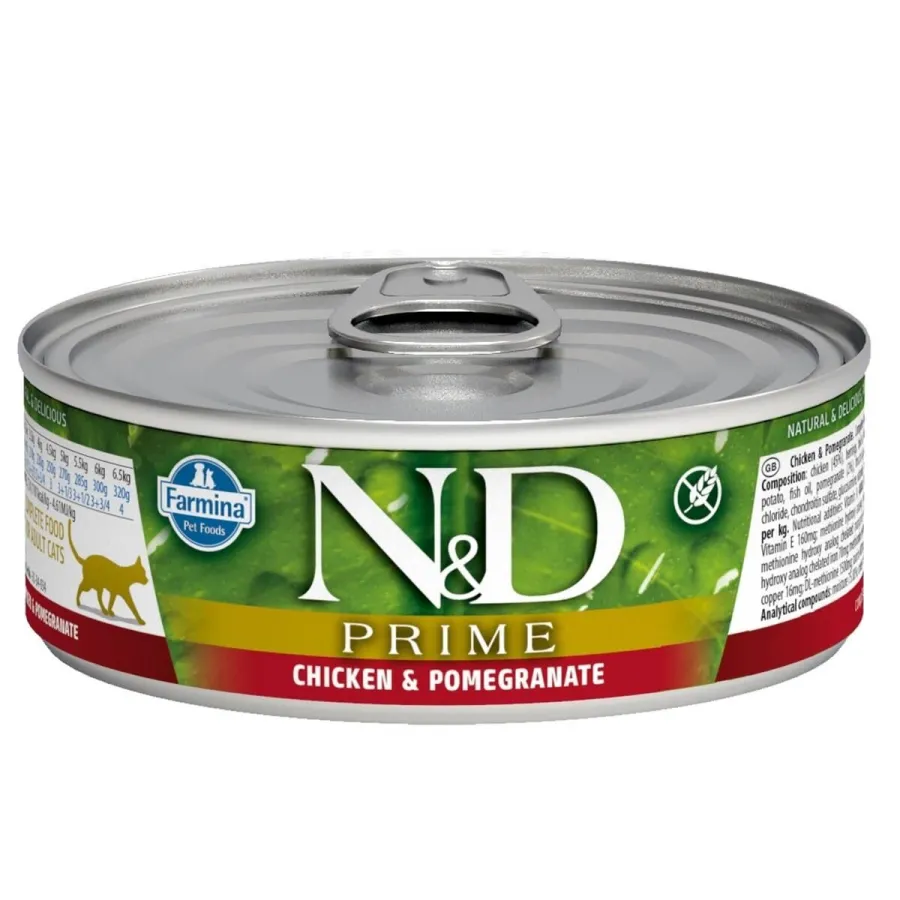 ND Tavuk ve Narlı YetişkinKedi Konservesi 80 Gr