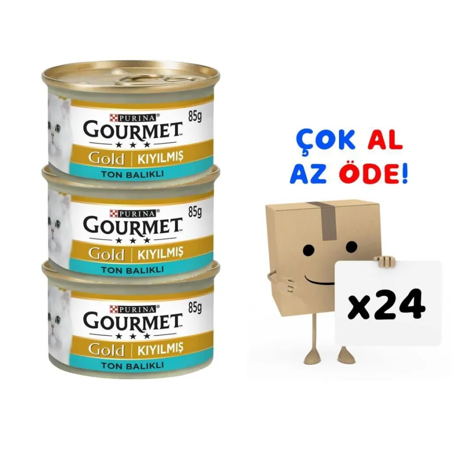Gourmet Gold Ton Balıklı Kıyılmış Kedi Konservesi 85 Gr 24'lü Paket