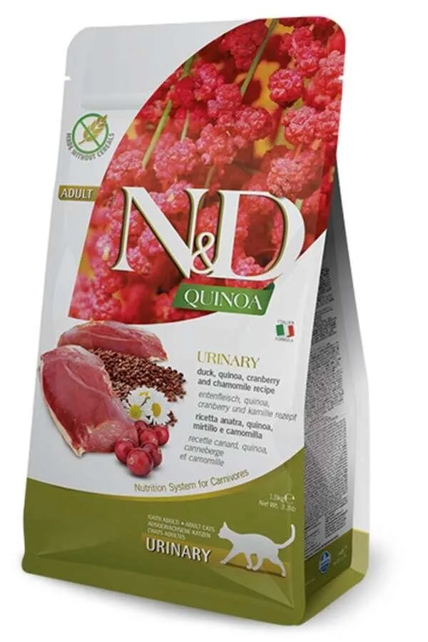 ND Quinoa Urinary Ördek Kinoa Aromalı İdrar Yolları Destekleyici Kedi Maması 5 Kg