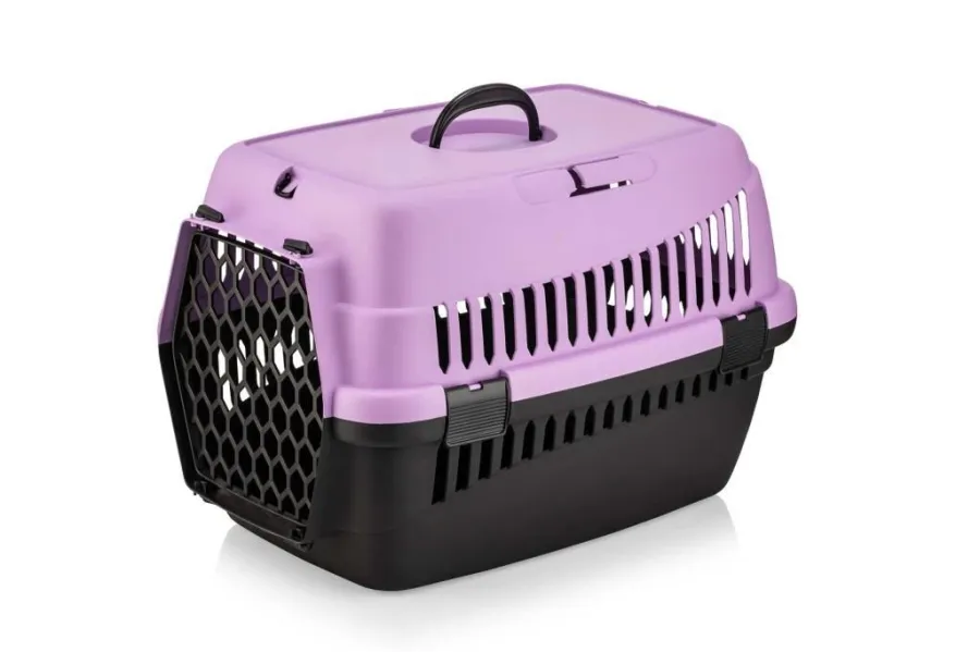 Şenyayla Kedi Köpek Plastik Taşıma Orta Boy Mor 39*55*36,5 cm