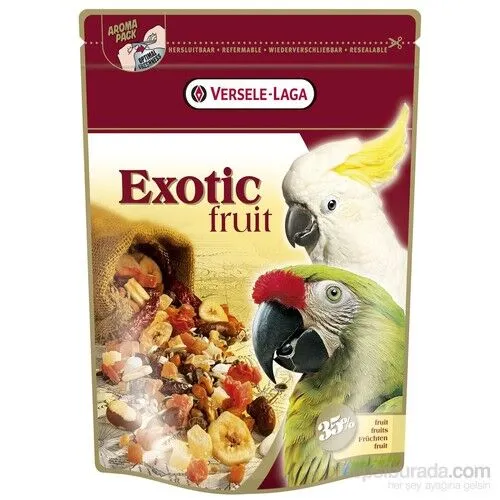 Versele Laga Exotic Fruits Papağanlar için Kuru Meyve Karışımı 600 Gr