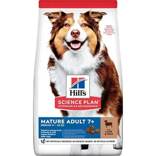 Hills Mature +7 Lamb Kuzu Etli Yaşlı Köpek Maması 14 Kg