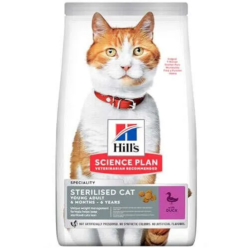Hills Sterilised Kısırlaştırılmış Ördekli Kedi Maması 10 Kg