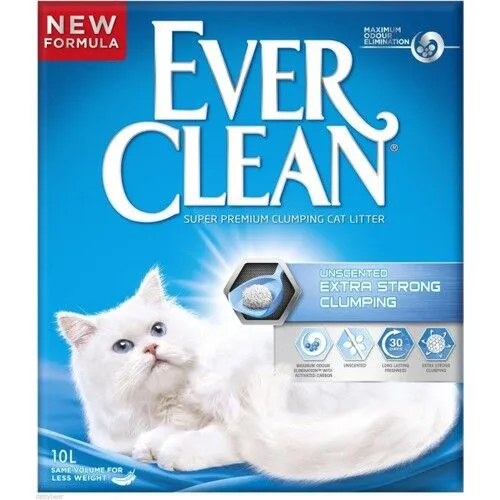Ever Clean Extra Strong Clumping Unscented Kedi Kumu 10 LT