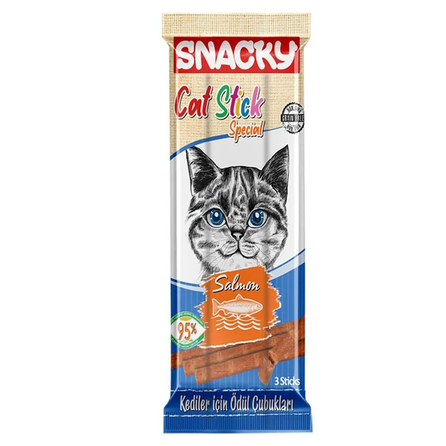 Snacky Kedi Stick Ödül Somonlu 3*5 gr