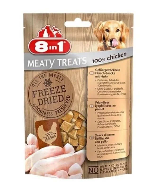 8in1 Freeze Dried Tavuklu Doğal Ödül 50 Gr