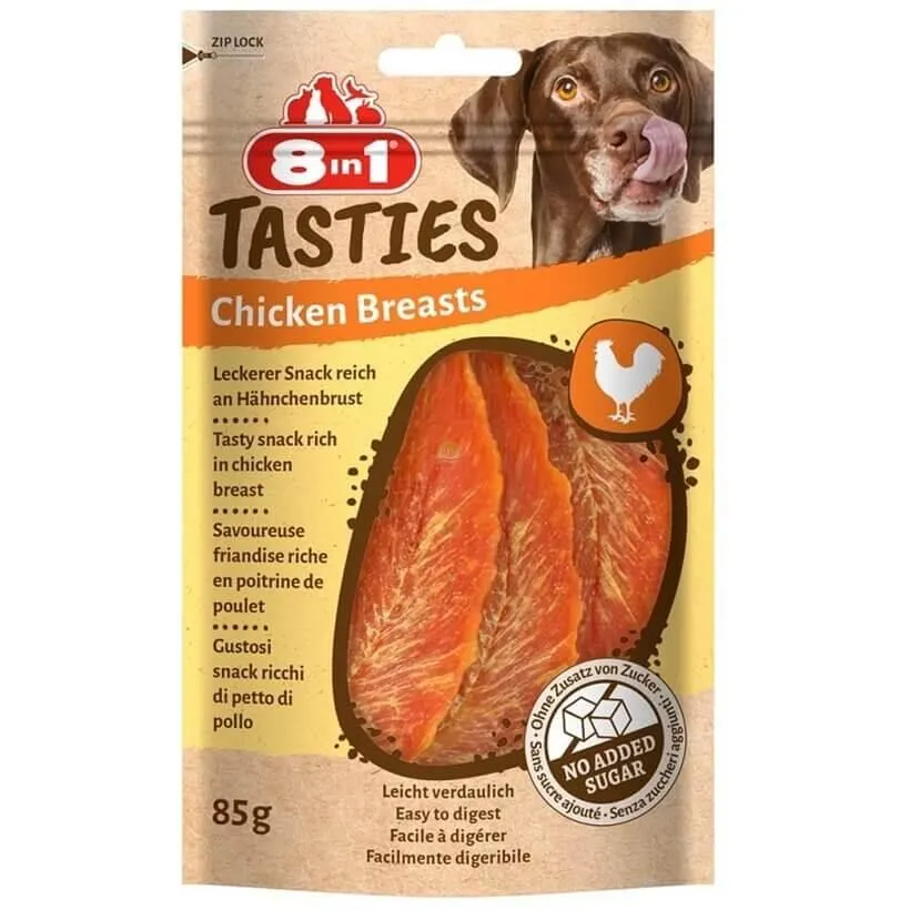 8in1 Tasties Chicken Breast Tavuk Göğsü Köpek Ödülü 85 Gr