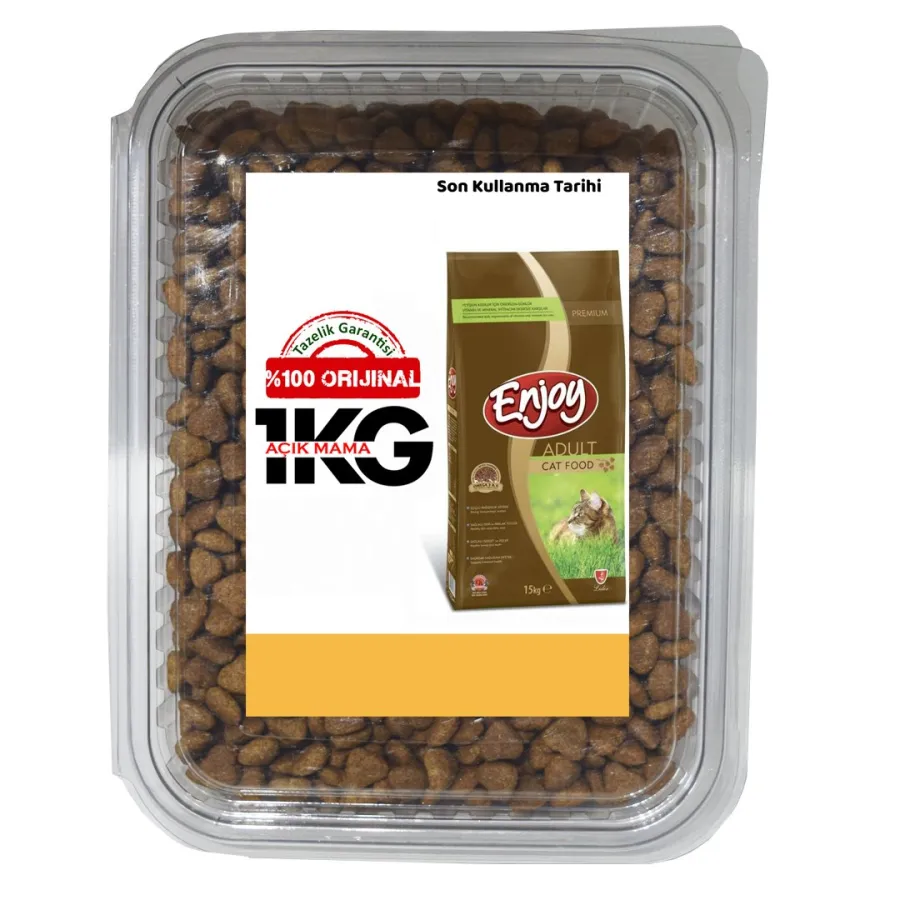 Enjoy Tavuklu Yetişkin Kediler İçin Açık Mama 1 KG