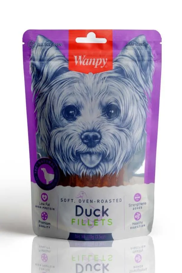 Wanpy Gerçek Ördek Fileto 100 gr Köpek Ödülü