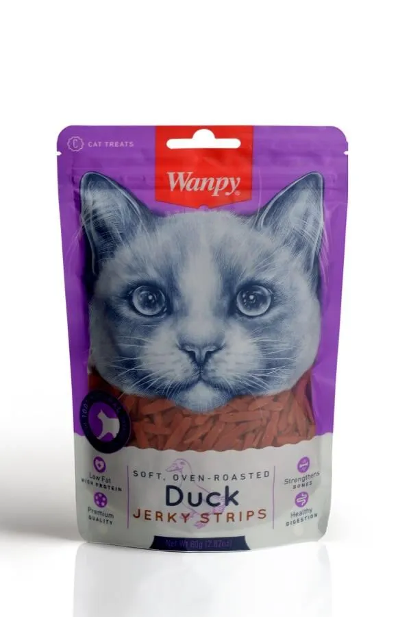 Wanpy Gerçek Ördek Fileto Yumuşak Kedi Ödülü  80 Gr